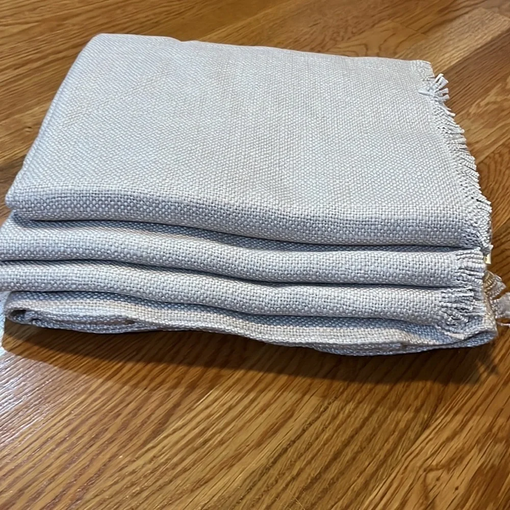 Anthropologie Luxe Linen Blend Curtain Panel set New 50 x 108